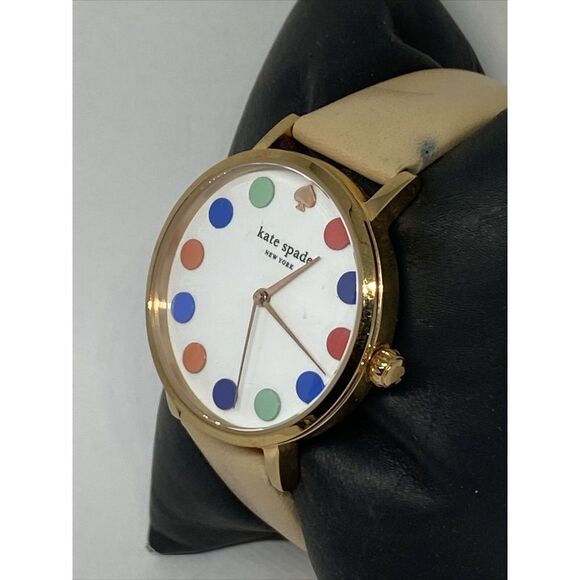 Kate Spade Metro Vachetta 0735 Women's Beige Leather Analog Quartz Watch WO445 - Picture 4 of 12